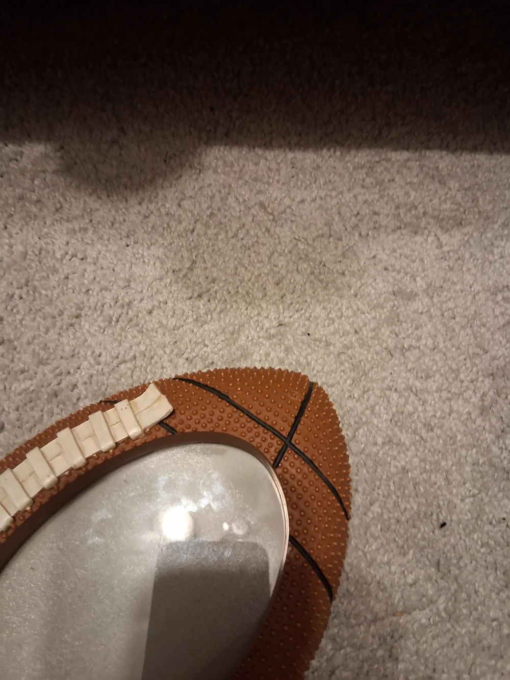 Fetco Brown Football Frame with White Laces